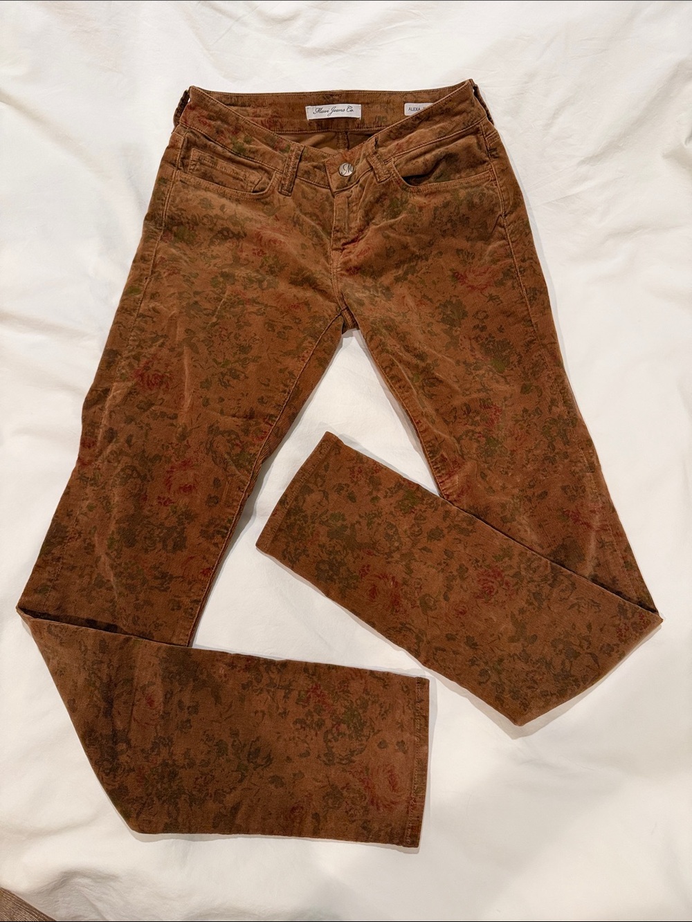 Mavi Floral Cordoroy jeans